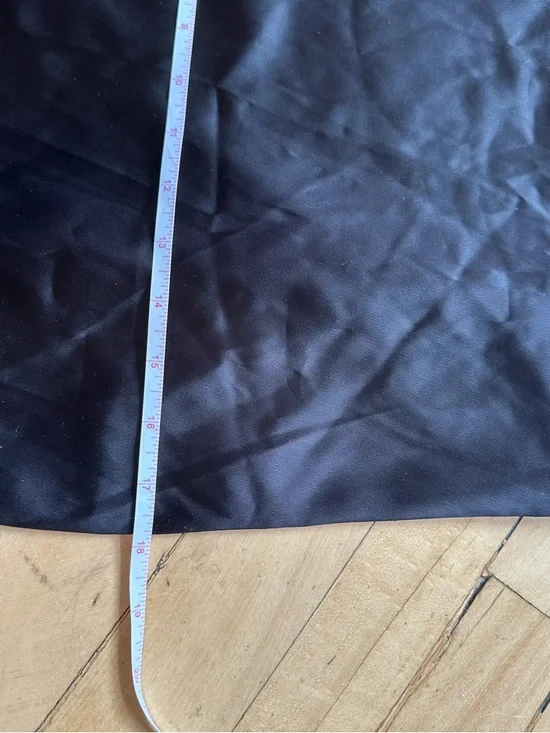 Black Fringe Asymmetrical Skirt size small - Picture 4 of 6